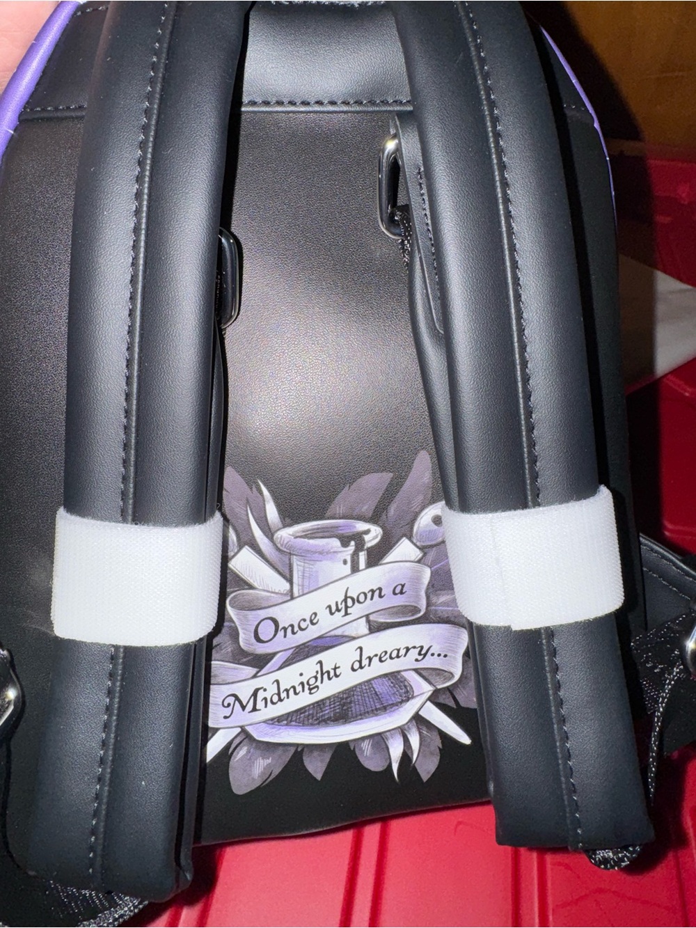 Loungefly Purple "Nevermore" Poe Mini Backpack - Picture 2 of 3